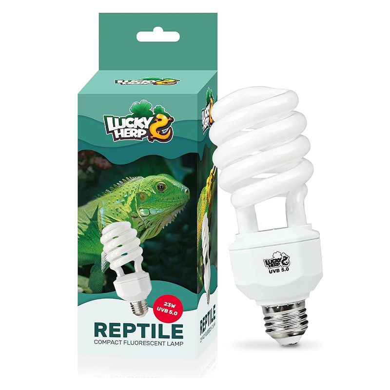 خرید لامپ یو وی بی 5 درصد لاکی هرپ 23 وات مدل Lucky Herp UVB 5 23W اصل - دکتر پلنت