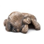غار و مخفیگاه غول پیکر خزندگان سایز 7 طرح صخره از جنس رزین فوق سنگین با دهانه 6 سانت